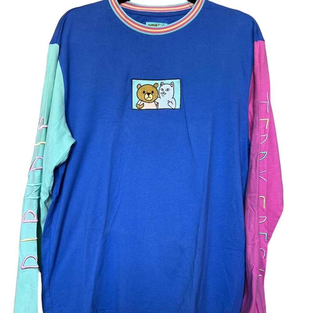 Ripndip collaboration long sleeve shirt with back graphic